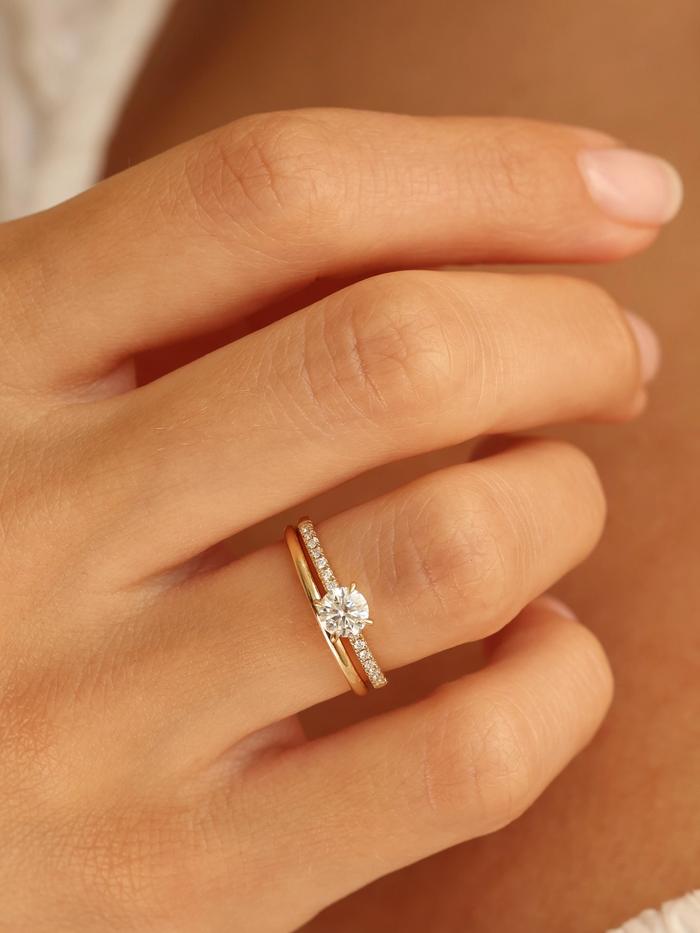 Marquise Cut Cluster Styled Lab Grown Diamond Engagement Ring