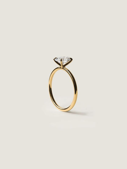 Marquise Cut Cluster Styled Lab Grown Diamond Engagement Ring
