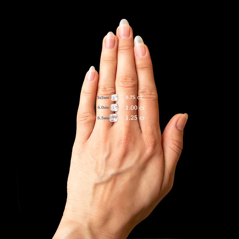 2 CT Round Three Stones Lab Grown Diamond Engagement Ring