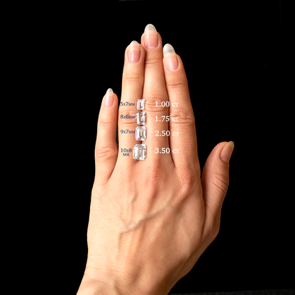 2 CT Round Three Stones Lab Grown Diamond Engagement Ring
