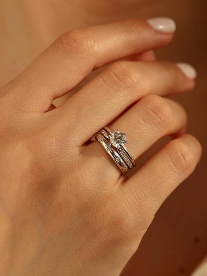 Marquise Cut Cluster Styled Lab Grown Diamond Engagement Ring