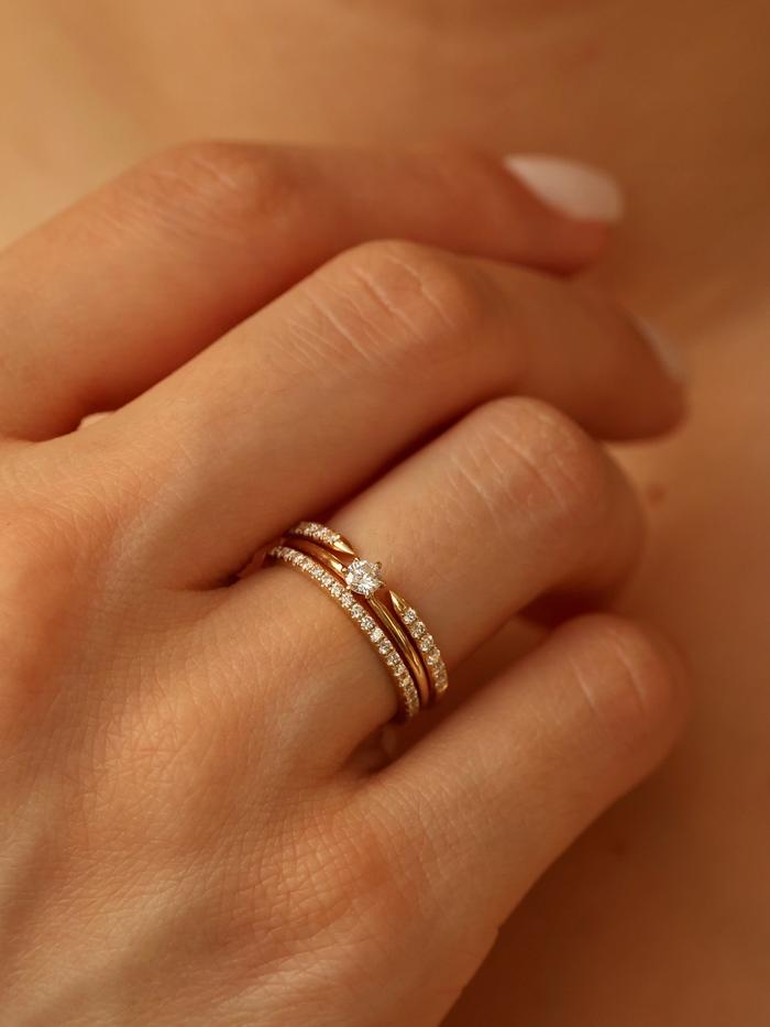 Marquise Cut Cluster Styled Lab Grown Wedding Band
