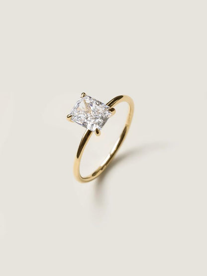Marquise Cut Cluster Styled Lab Grown Diamond Engagement Ring