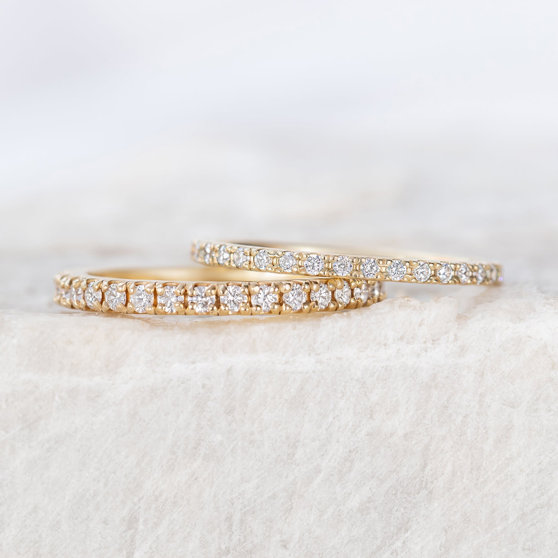 0.37 CT Round Full Eternity Lab Grown Diamond Wedding Band