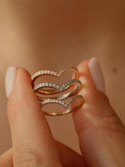 Marquise Cut Cluster Styled Lab Grown Wedding Band