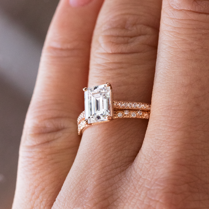 2 CT Round Three Stones Lab Grown Diamond Engagement Ring