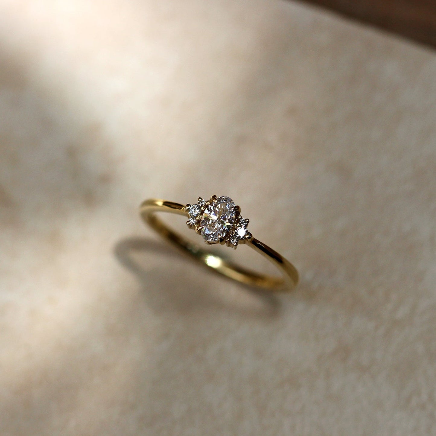2 CT Round Three Stones Lab Grown Diamond Engagement Ring