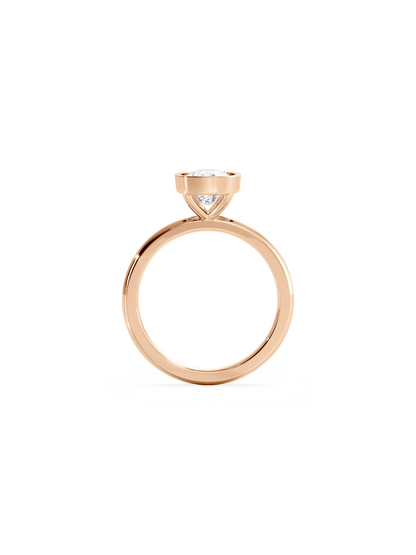 2 CT Round Three Stones Lab Grown Diamond Engagement Ring