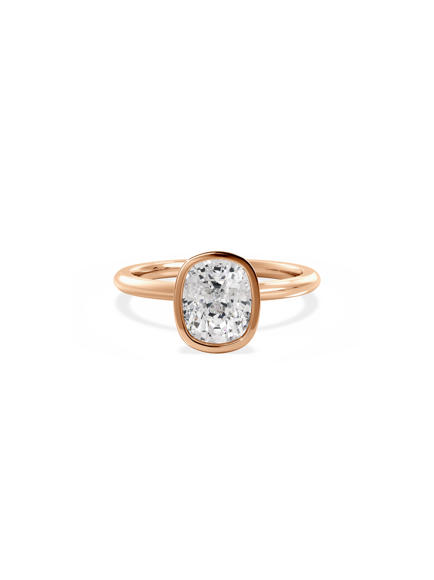 2 CT Round Three Stones Lab Grown Diamond Engagement Ring
