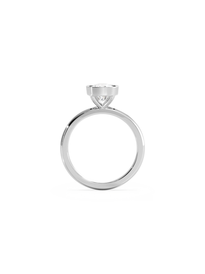 2 CT Round Three Stones Lab Grown Diamond Engagement Ring