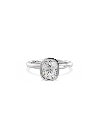 2 CT Round Three Stones Lab Grown Diamond Engagement Ring