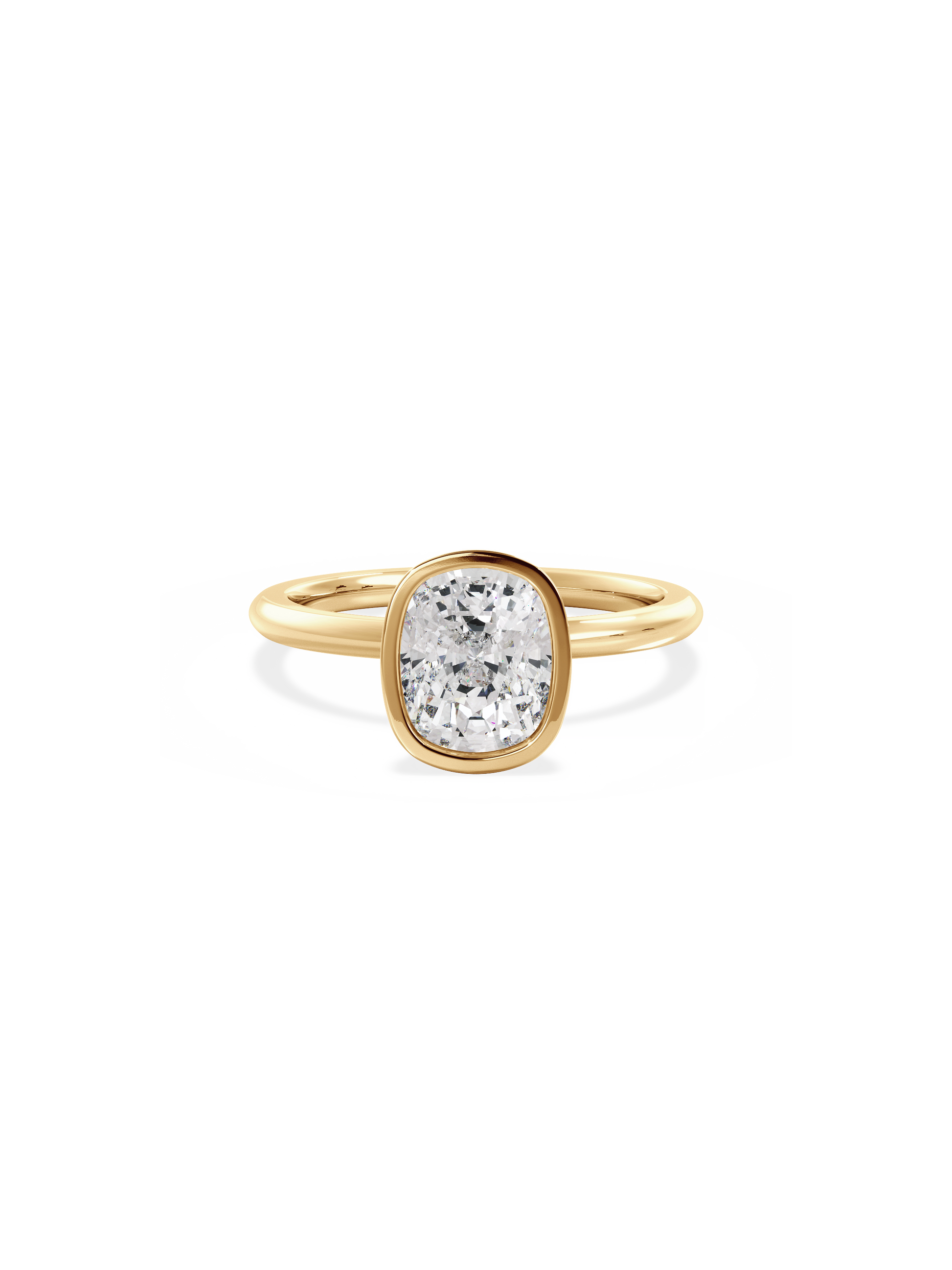 2 CT Round Three Stones Lab Grown Diamond Engagement Ring