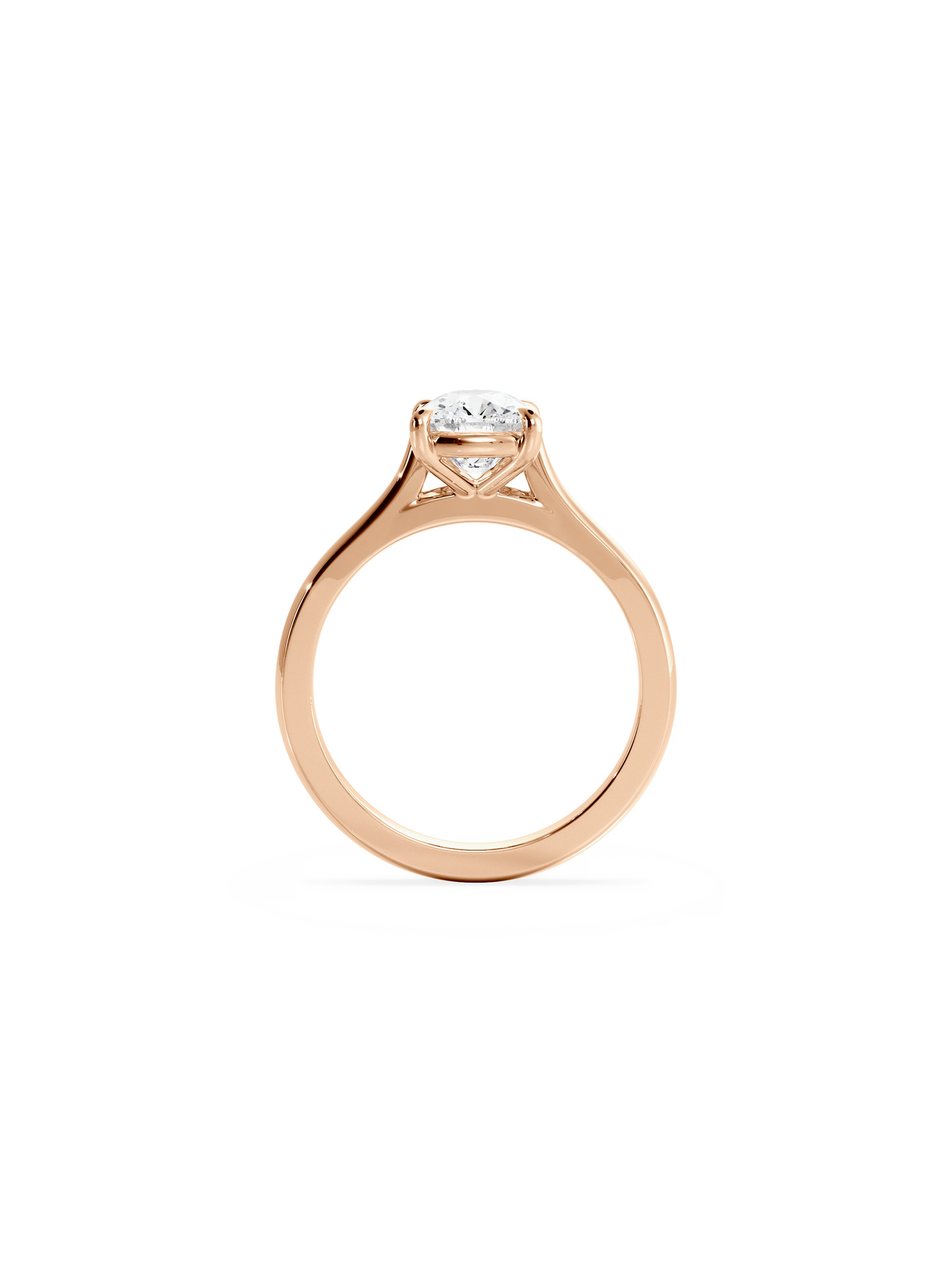2 CT Round Three Stones Lab Grown Diamond Engagement Ring
