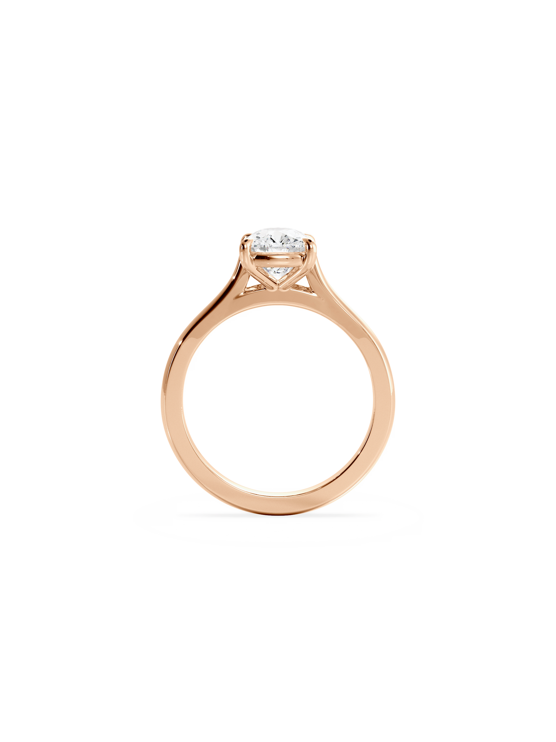 2 CT Round Three Stones Lab Grown Diamond Engagement Ring