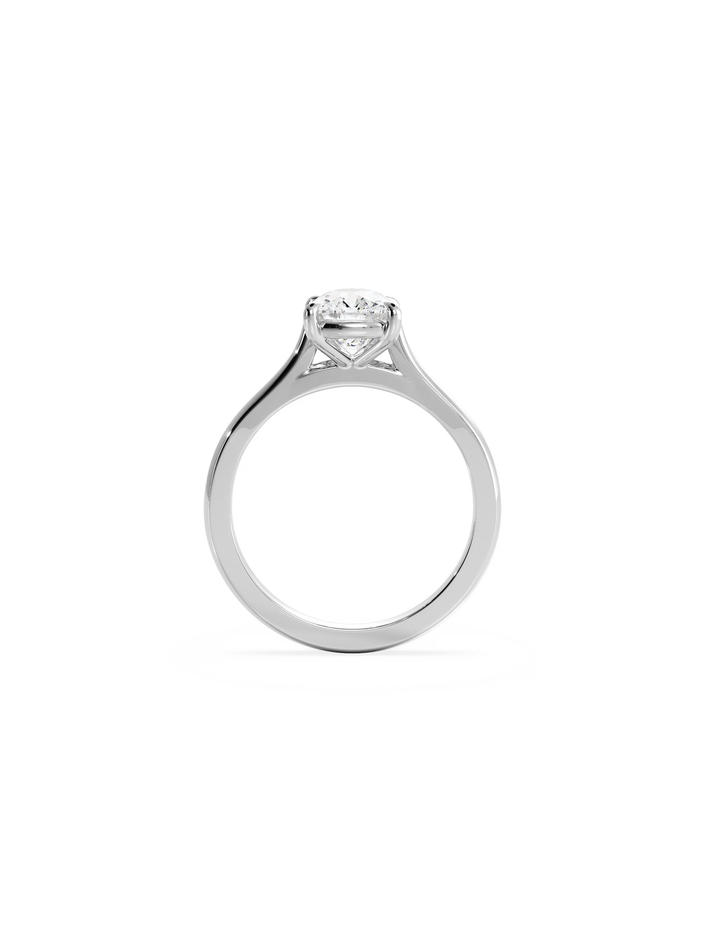 2 CT Round Three Stones Lab Grown Diamond Engagement Ring