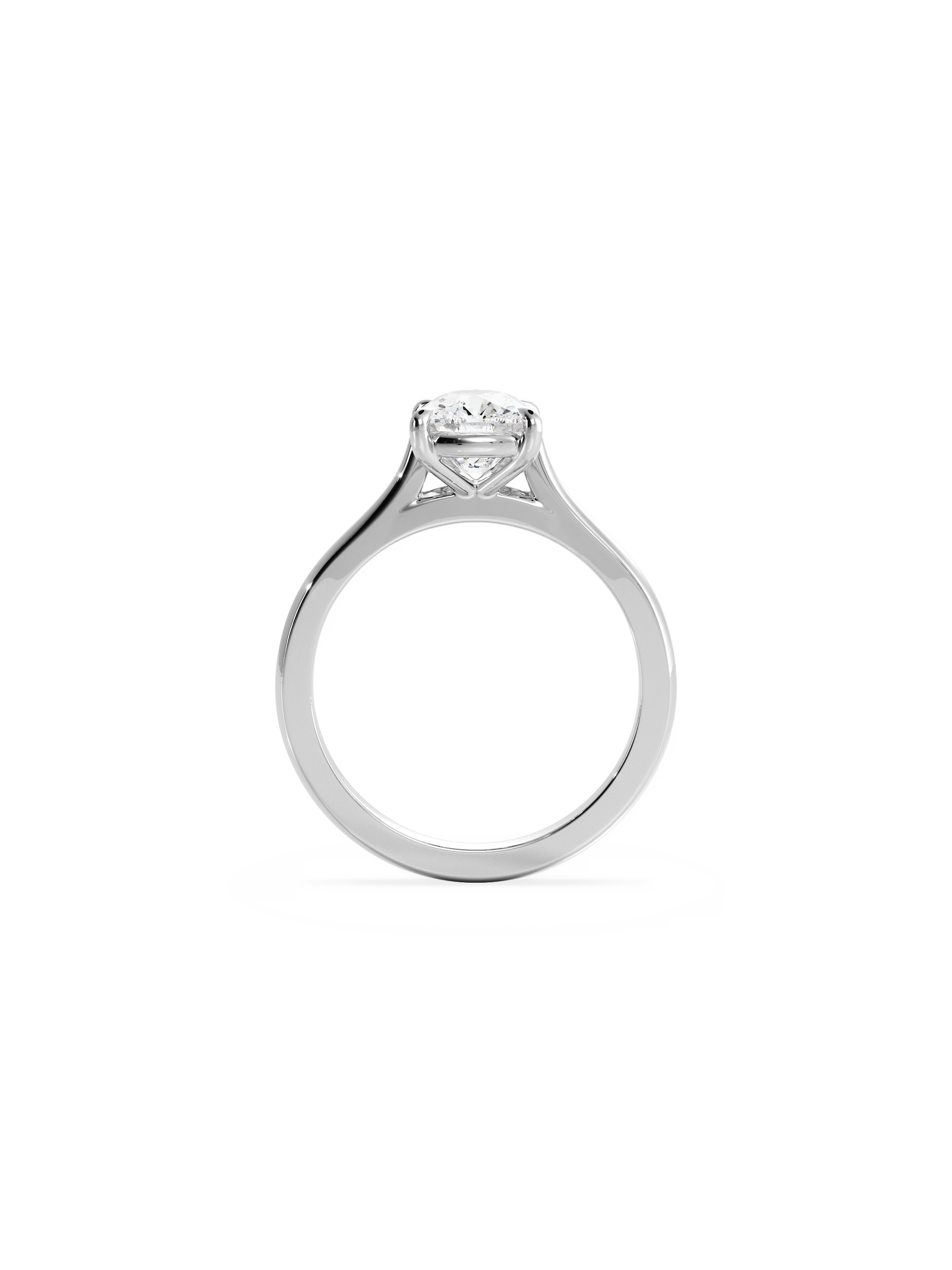 2 CT Round Three Stones Lab Grown Diamond Engagement Ring