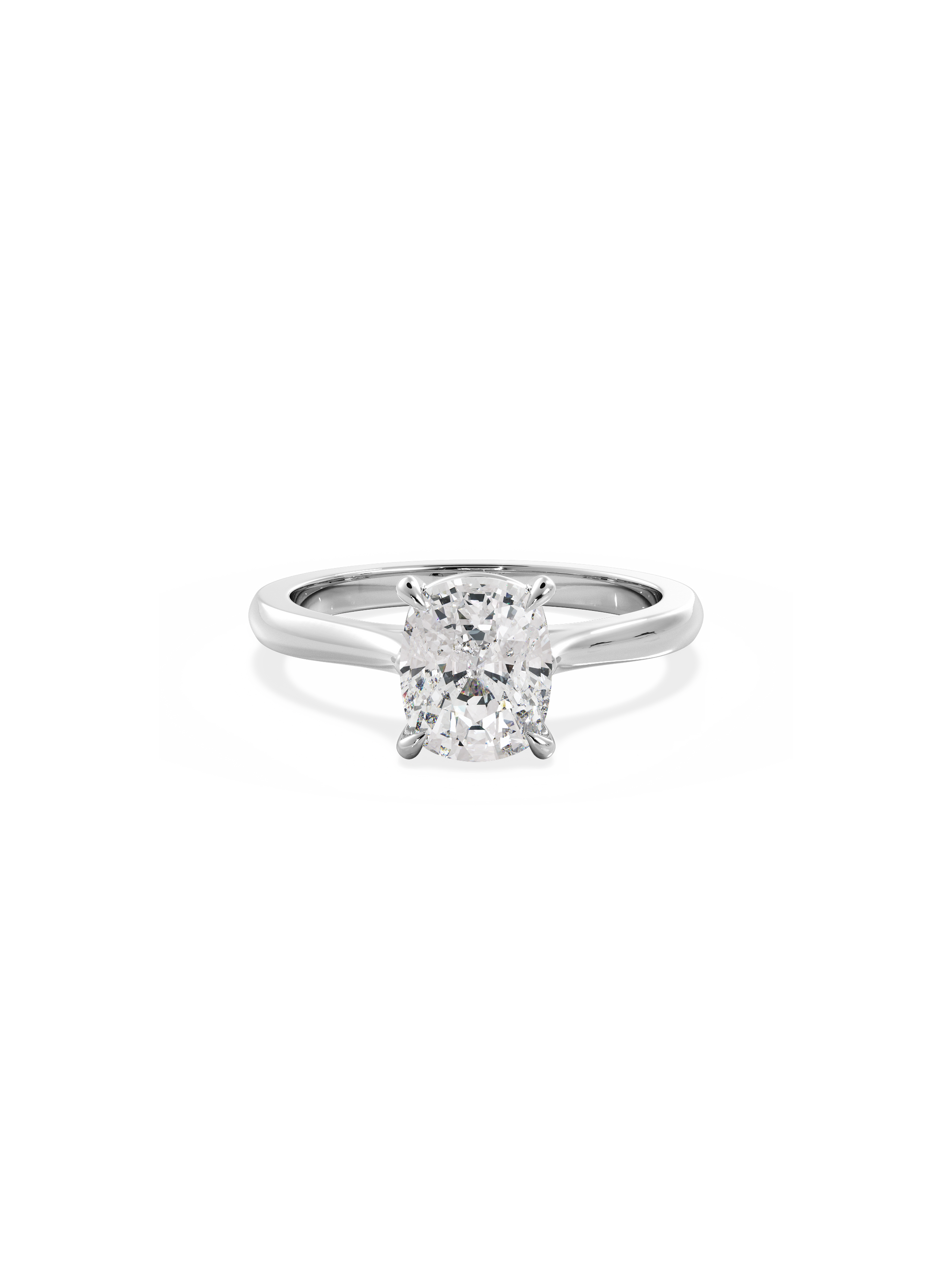 2 CT Round Three Stones Lab Grown Diamond Engagement Ring