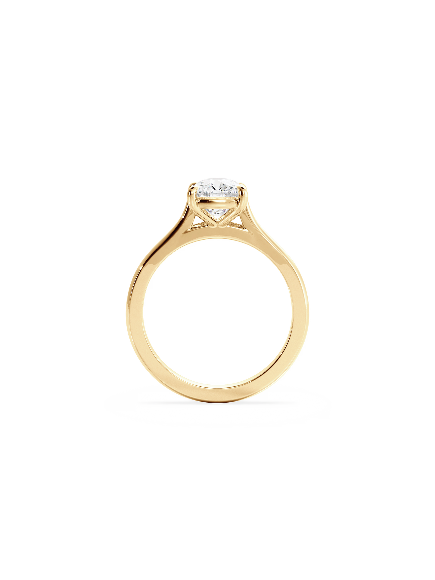 2 CT Round Three Stones Lab Grown Diamond Engagement Ring
