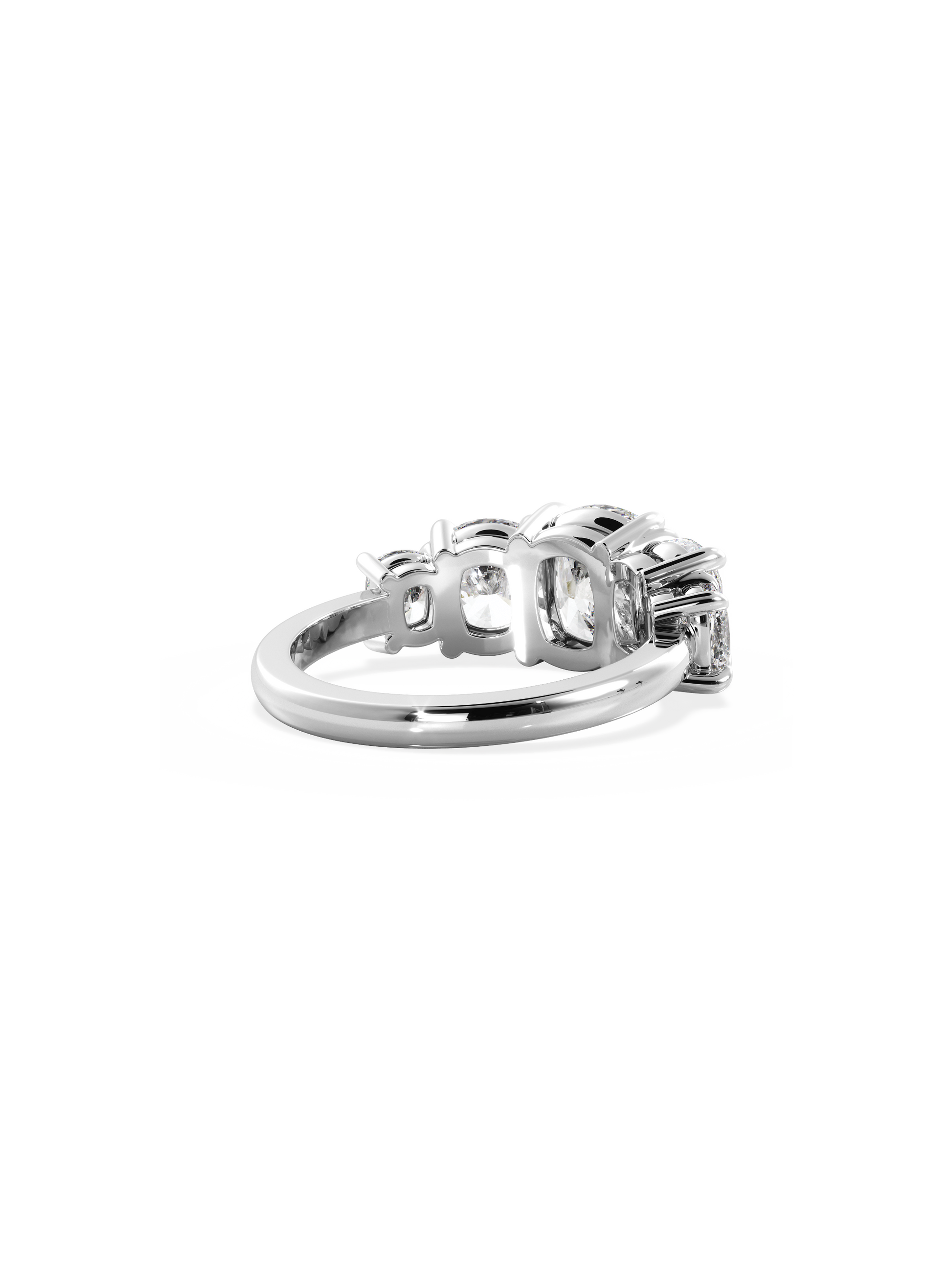 2 CT Round Three Stones Lab Grown Diamond Engagement Ring