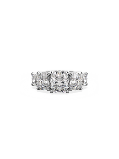 2 CT Round Three Stones Lab Grown Diamond Engagement Ring