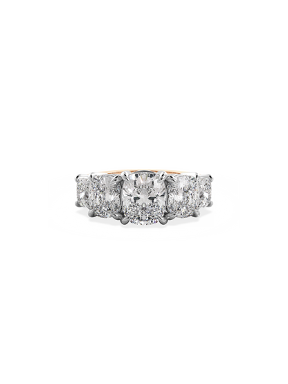 2 CT Round Three Stones Lab Grown Diamond Engagement Ring