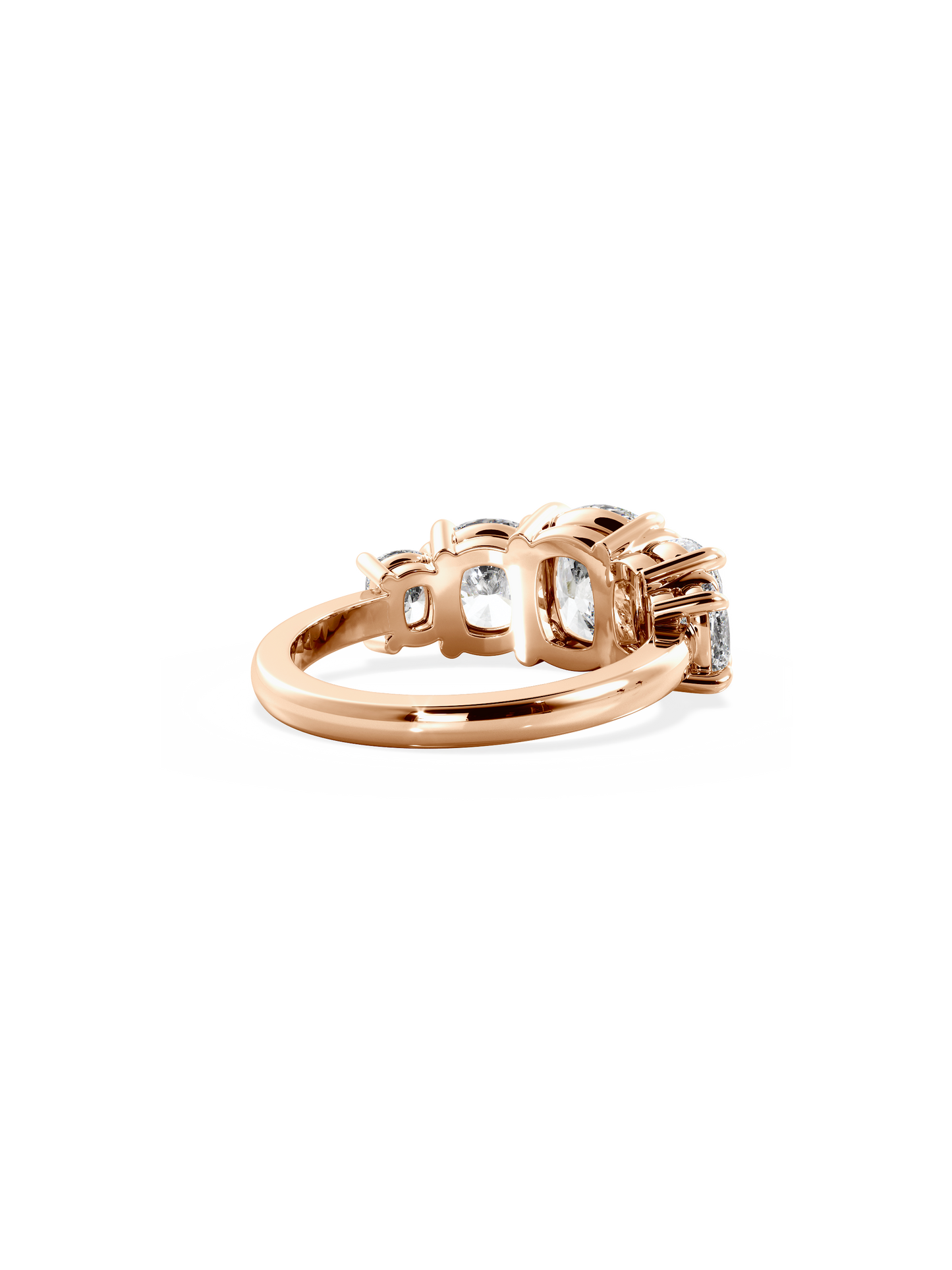 2 CT Round Three Stones Lab Grown Diamond Engagement Ring