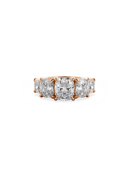 2 CT Round Three Stones Lab Grown Diamond Engagement Ring
