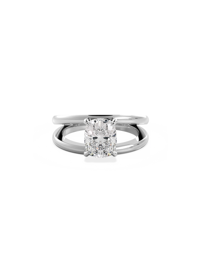 2 CT Round Three Stones Lab Grown Diamond Engagement Ring