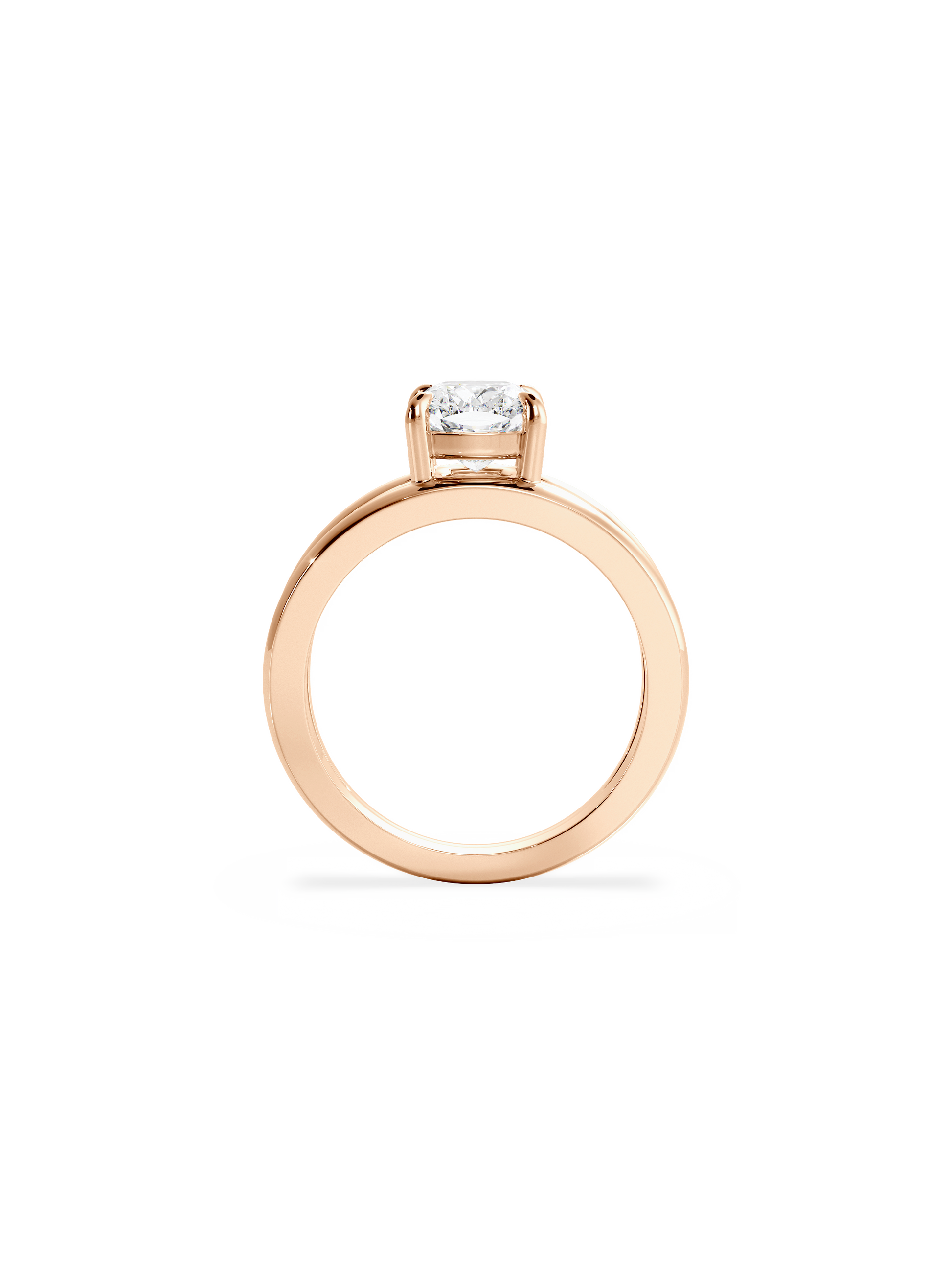 2 CT Round Three Stones Lab Grown Diamond Engagement Ring