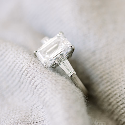 Marquise Cut Cluster Styled Lab Grown Diamond Engagement Ring