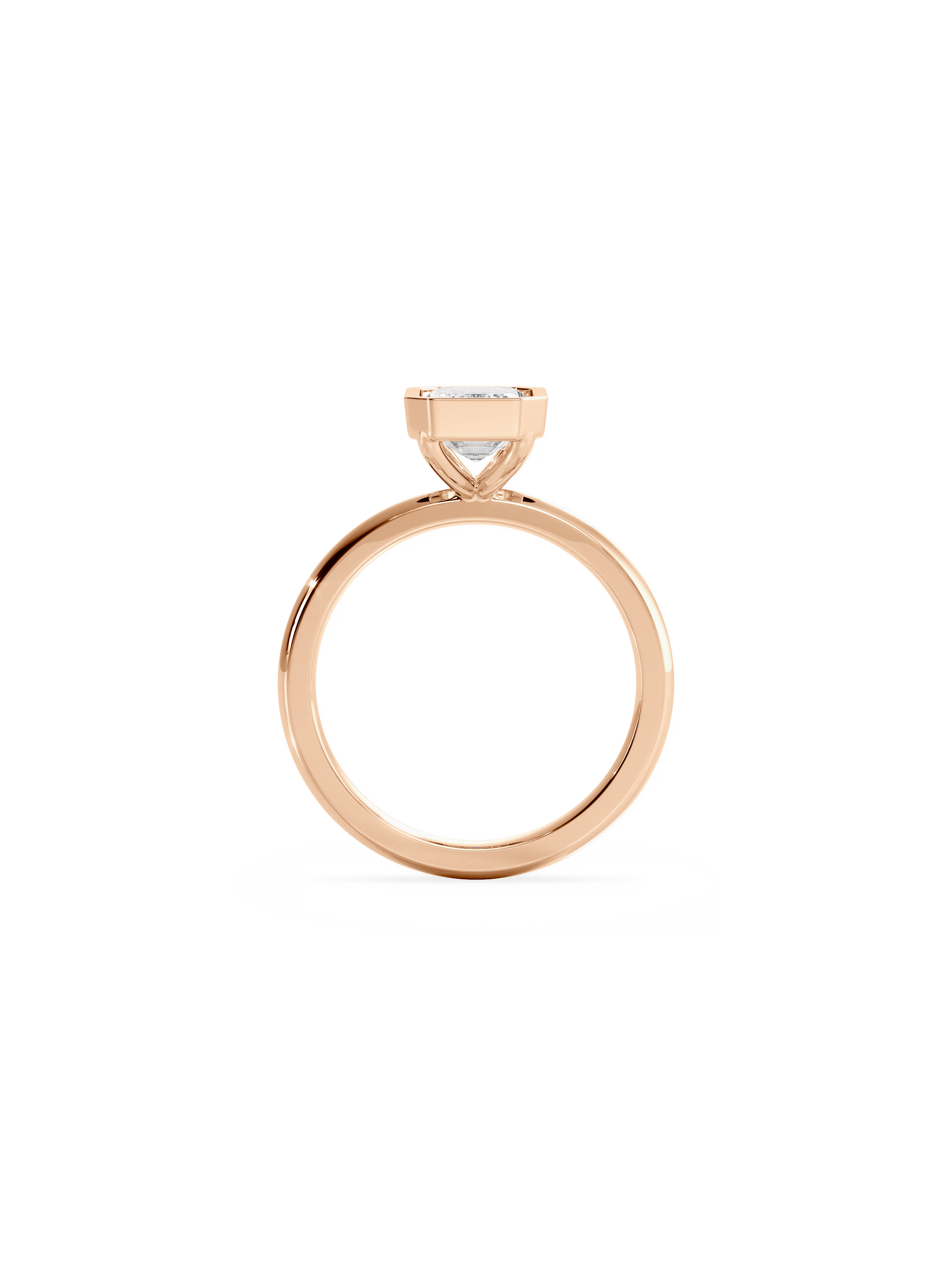 2 CT Round Three Stones Lab Grown Diamond Engagement Ring