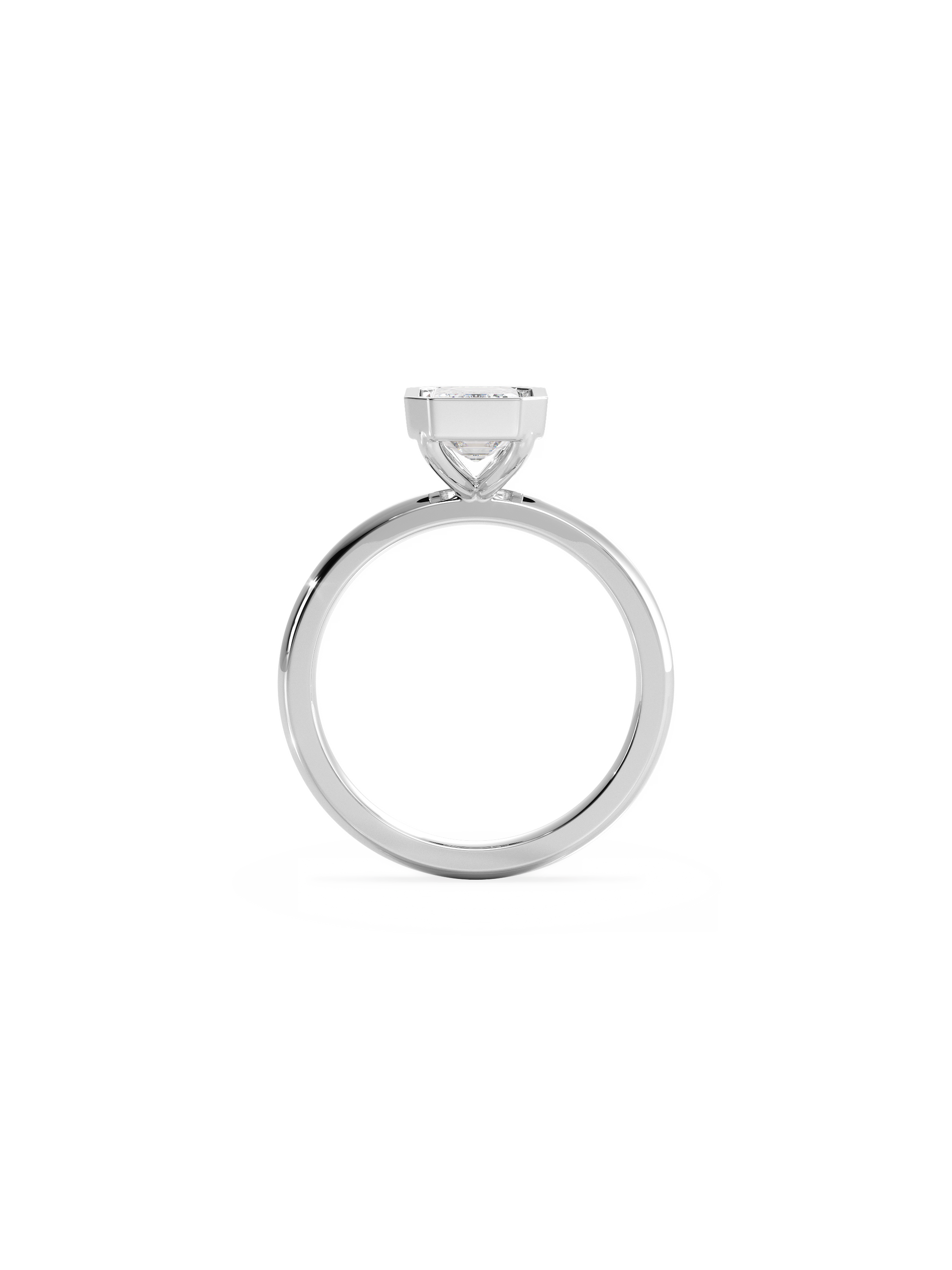 2 CT Round Three Stones Lab Grown Diamond Engagement Ring