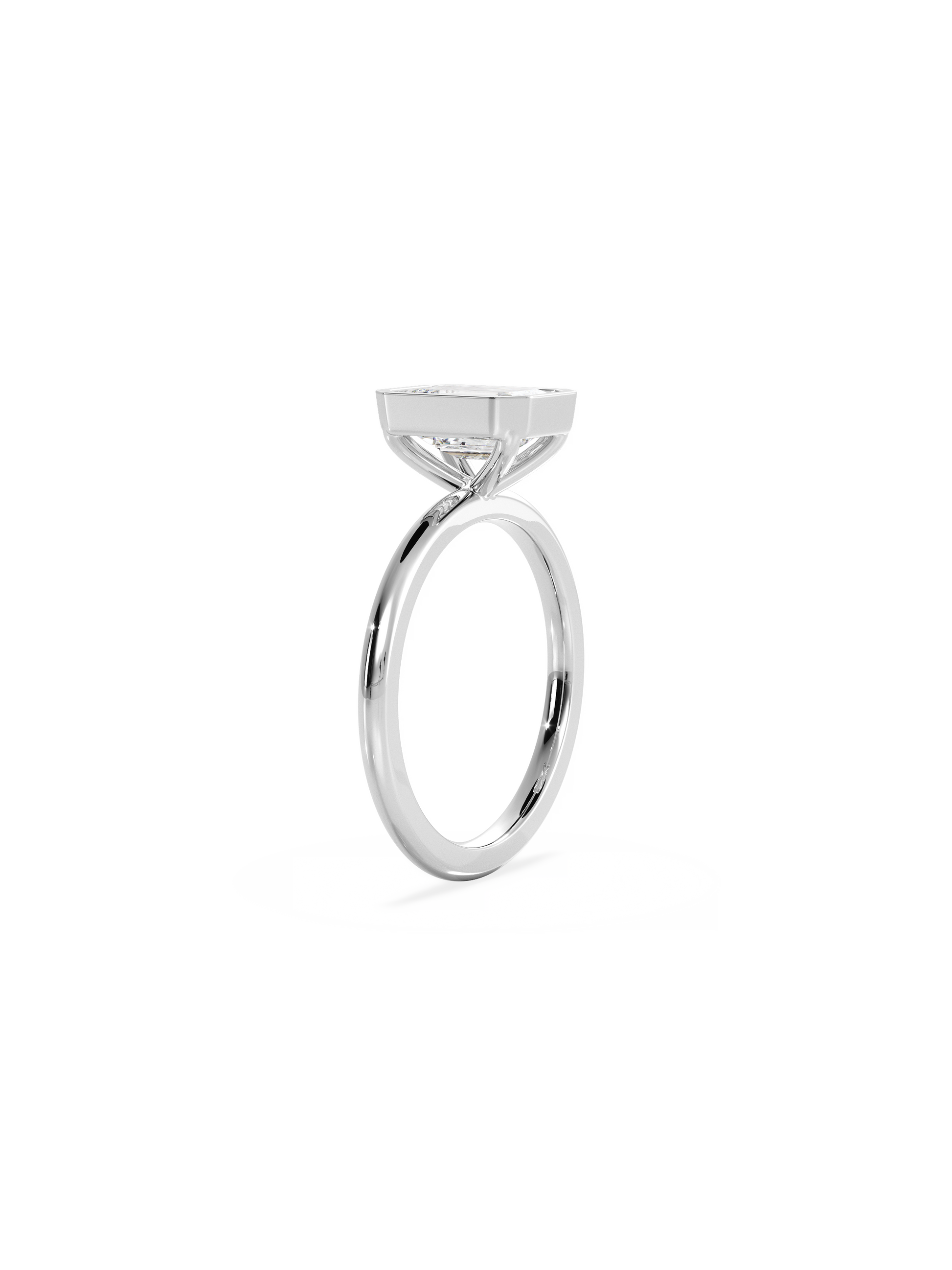 2 CT Round Three Stones Lab Grown Diamond Engagement Ring
