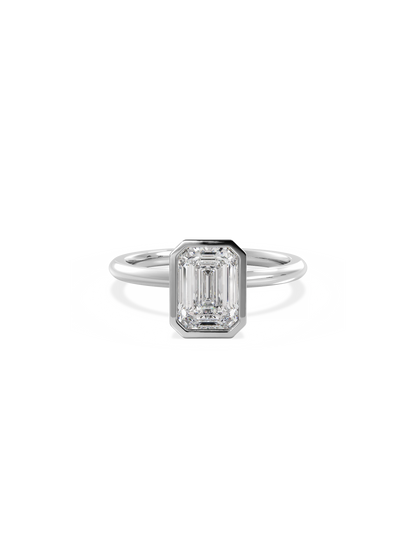 2 CT Round Three Stones Lab Grown Diamond Engagement Ring