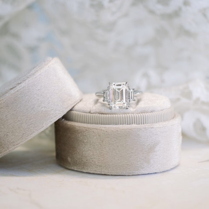 Marquise Cut Cluster Styled Lab Grown Diamond Engagement Ring