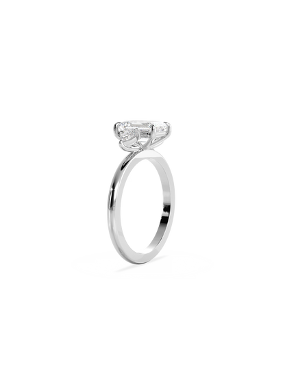 2 CT Round Three Stones Lab Grown Diamond Engagement Ring