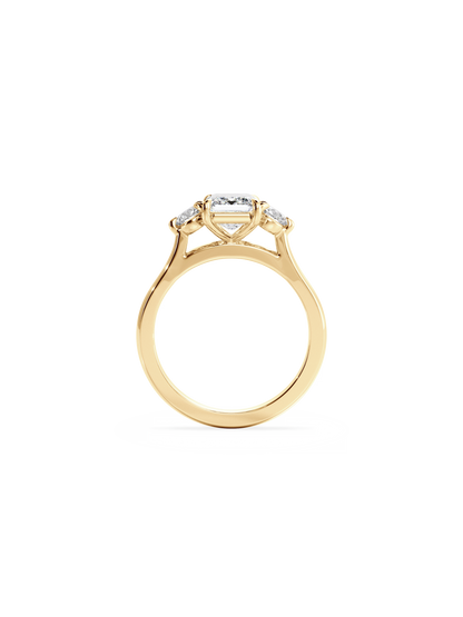 2 CT Round Three Stones Lab Grown Diamond Engagement Ring