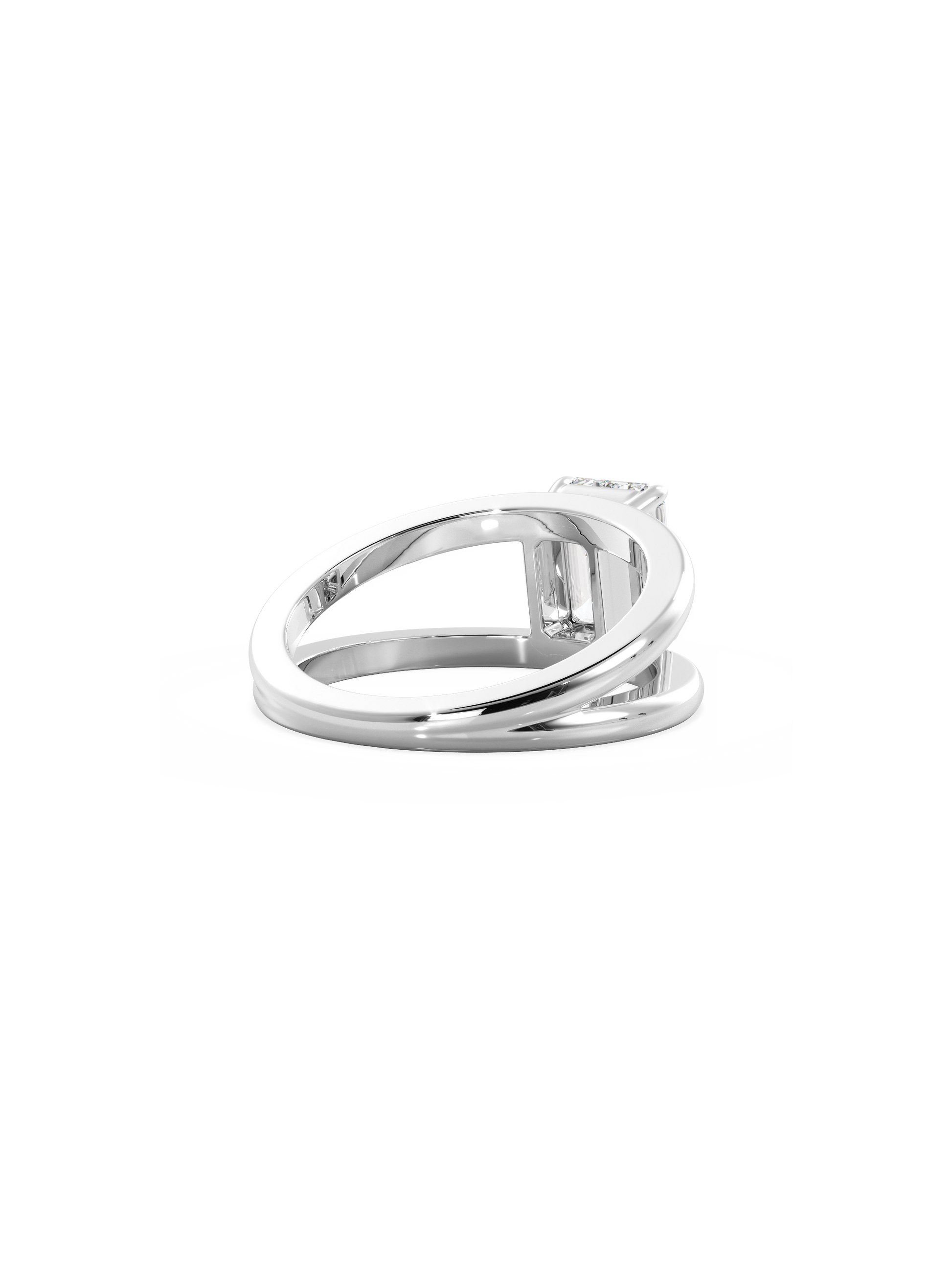 2 CT Round Three Stones Lab Grown Diamond Engagement Ring