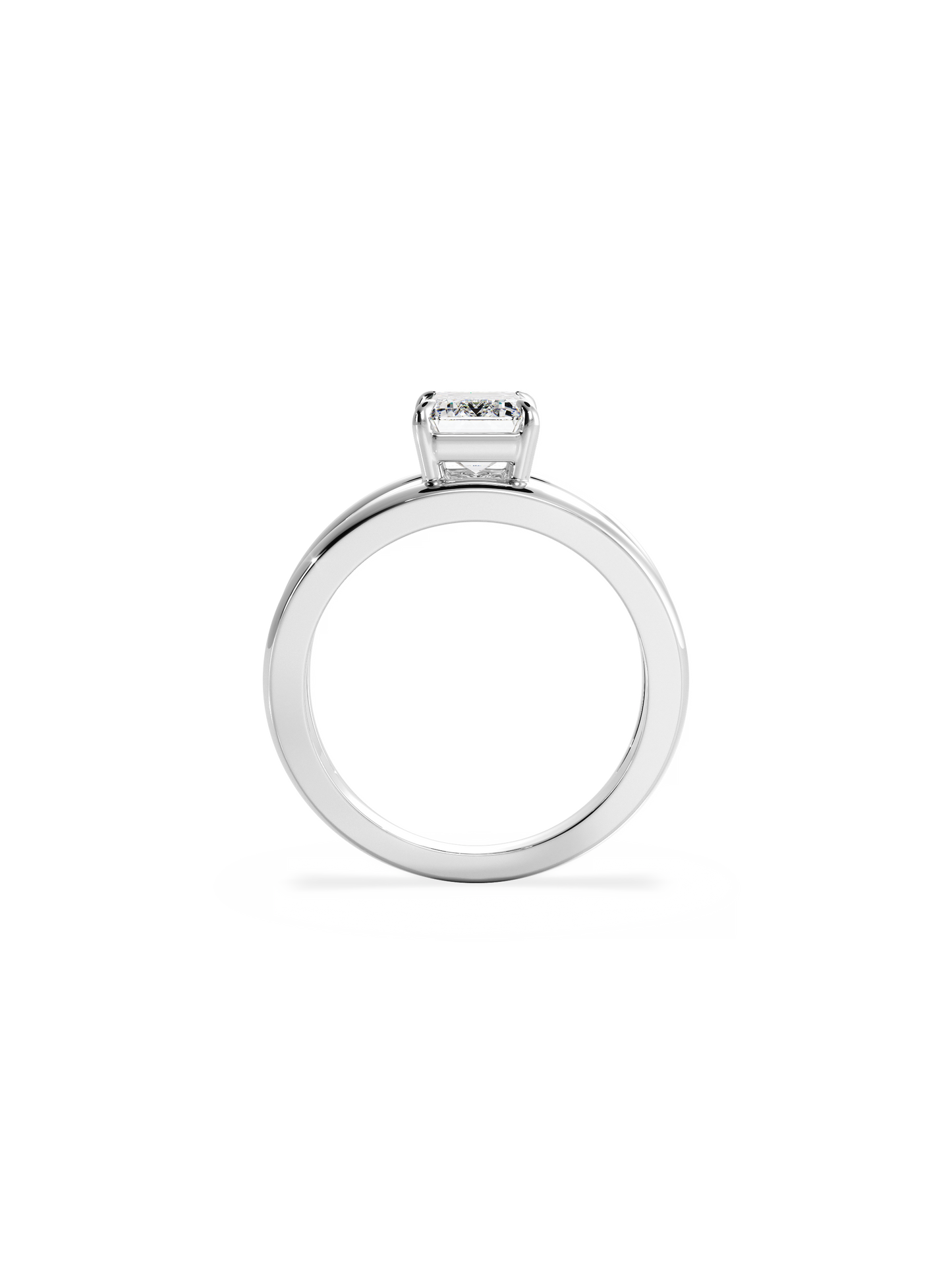 2 CT Round Three Stones Lab Grown Diamond Engagement Ring
