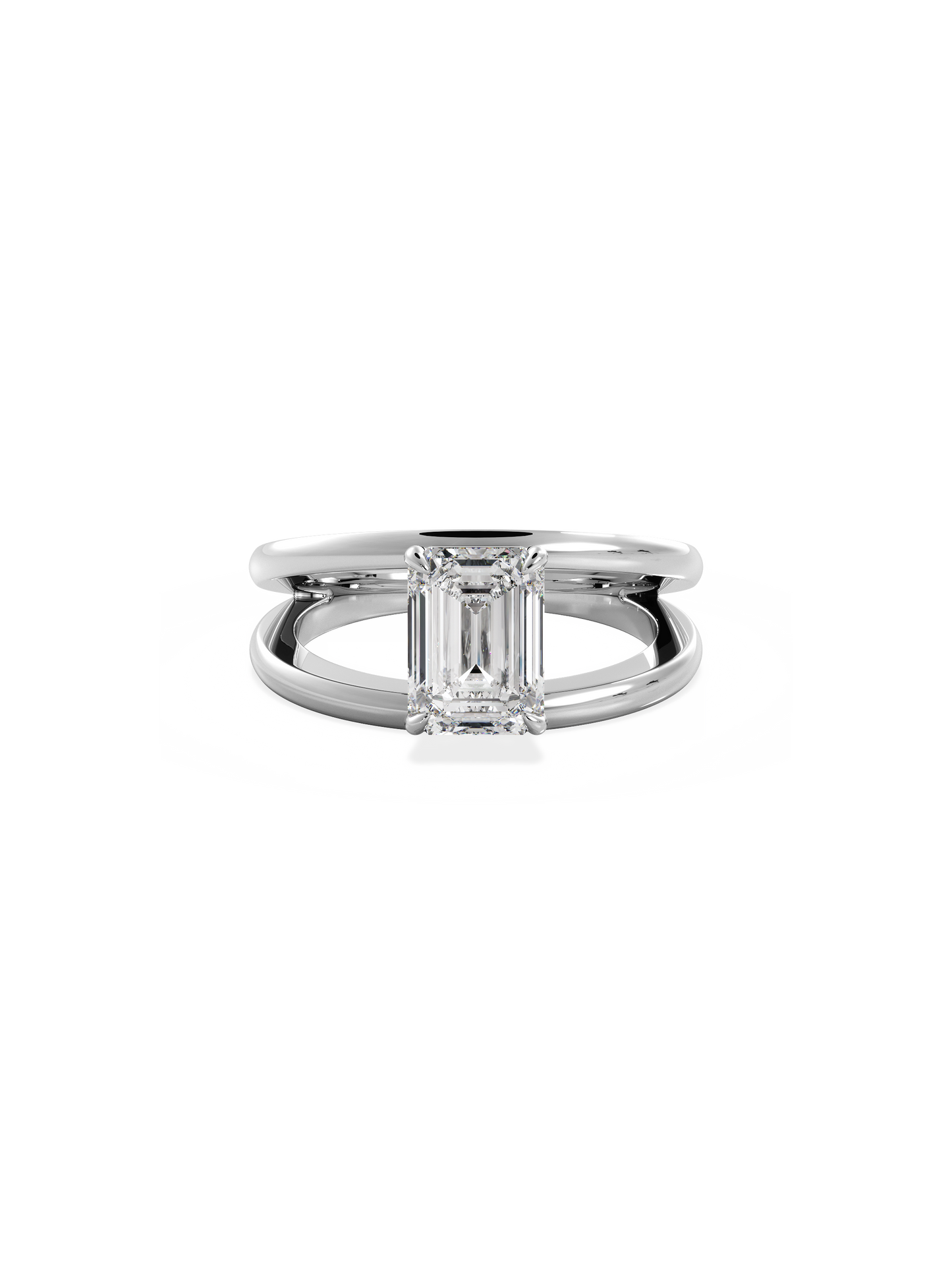 2 CT Round Three Stones Lab Grown Diamond Engagement Ring