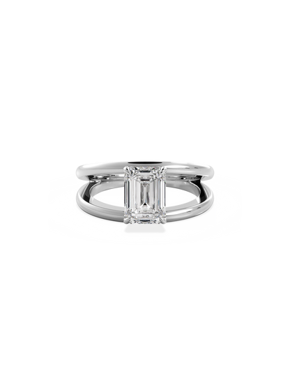 2 CT Round Three Stones Lab Grown Diamond Engagement Ring