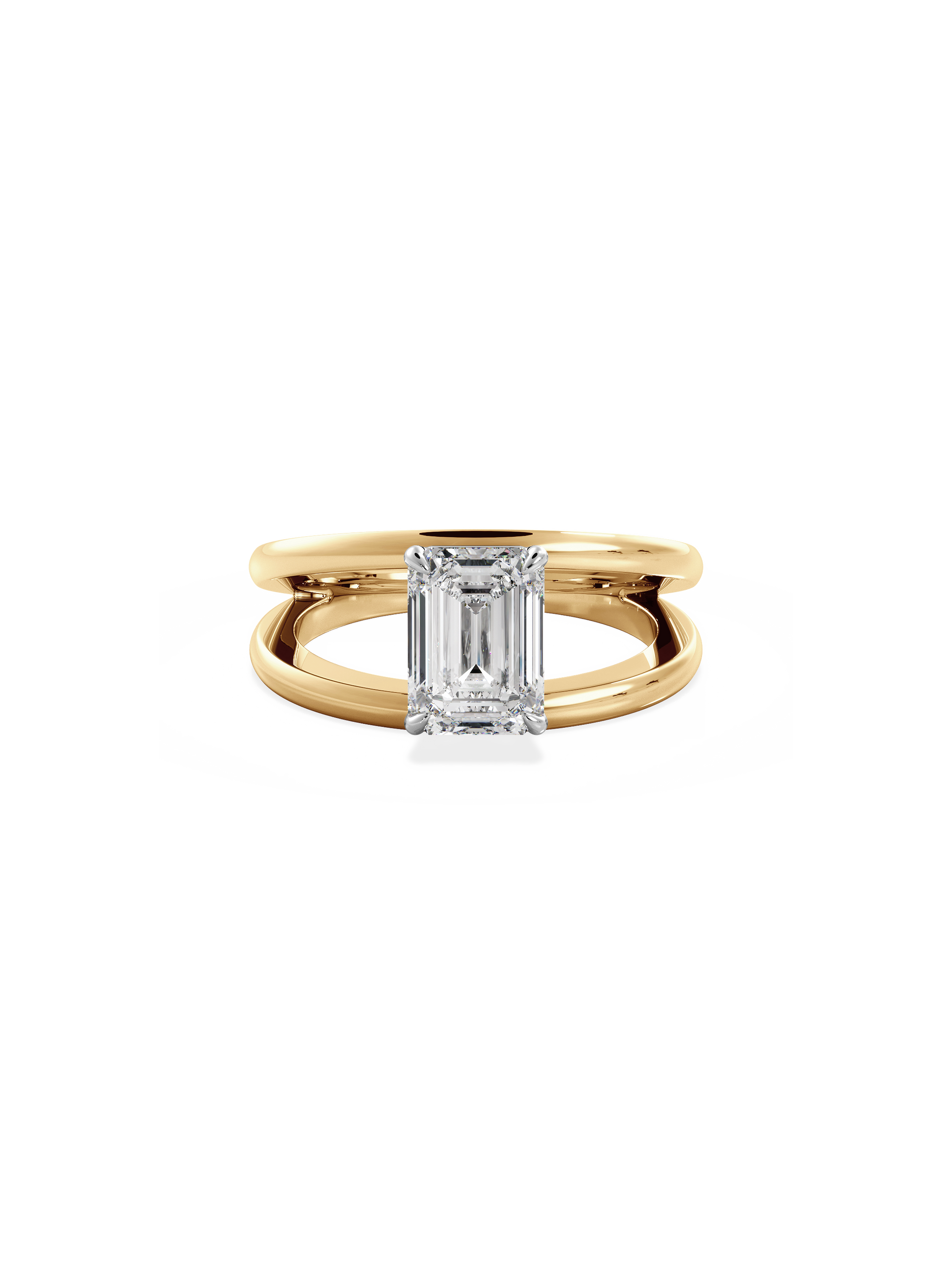 2 CT Round Three Stones Lab Grown Diamond Engagement Ring