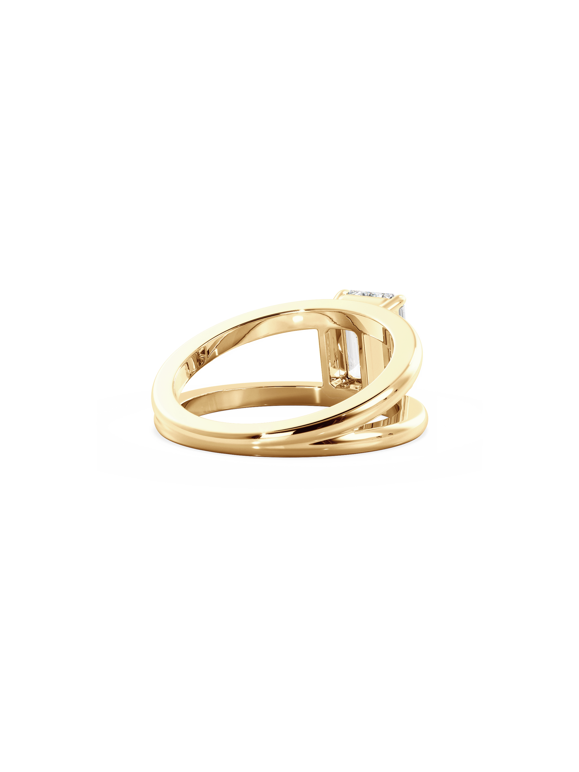 2 CT Round Three Stones Lab Grown Diamond Engagement Ring