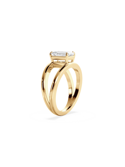 2 CT Round Three Stones Lab Grown Diamond Engagement Ring