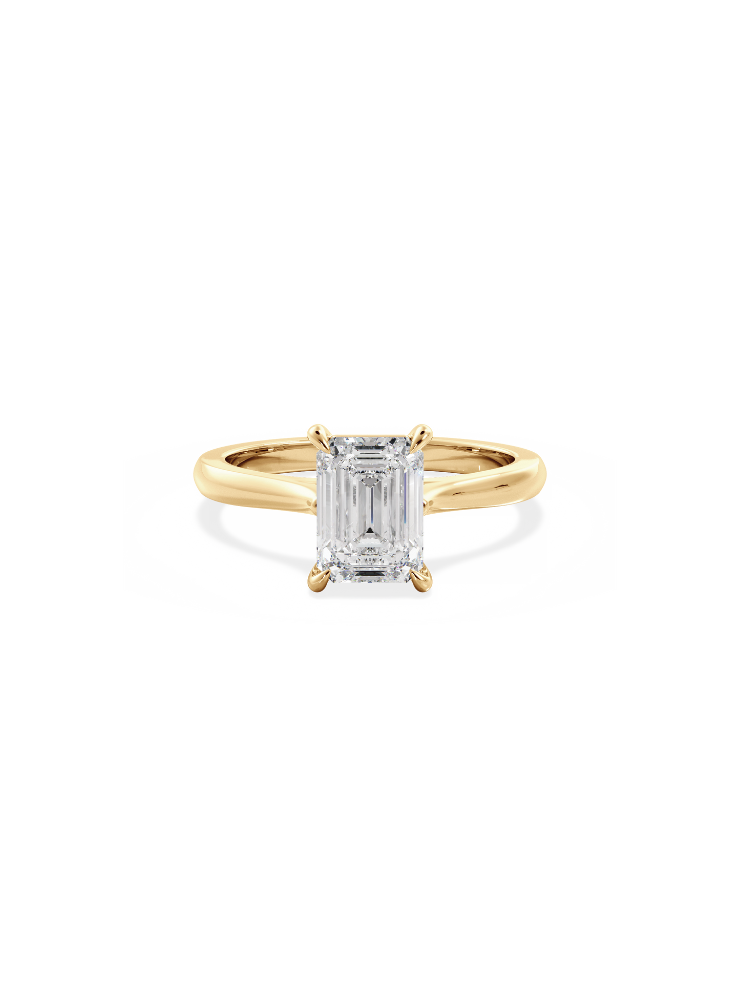 2 CT Round Three Stones Lab Grown Diamond Engagement Ring