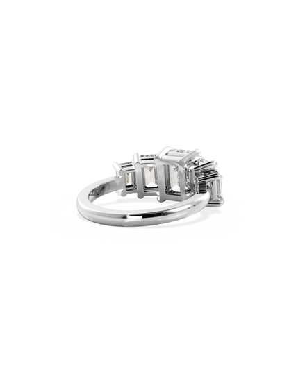 2 CT Round Three Stones Lab Grown Diamond Engagement Ring