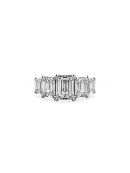 2 CT Round Three Stones Lab Grown Diamond Engagement Ring