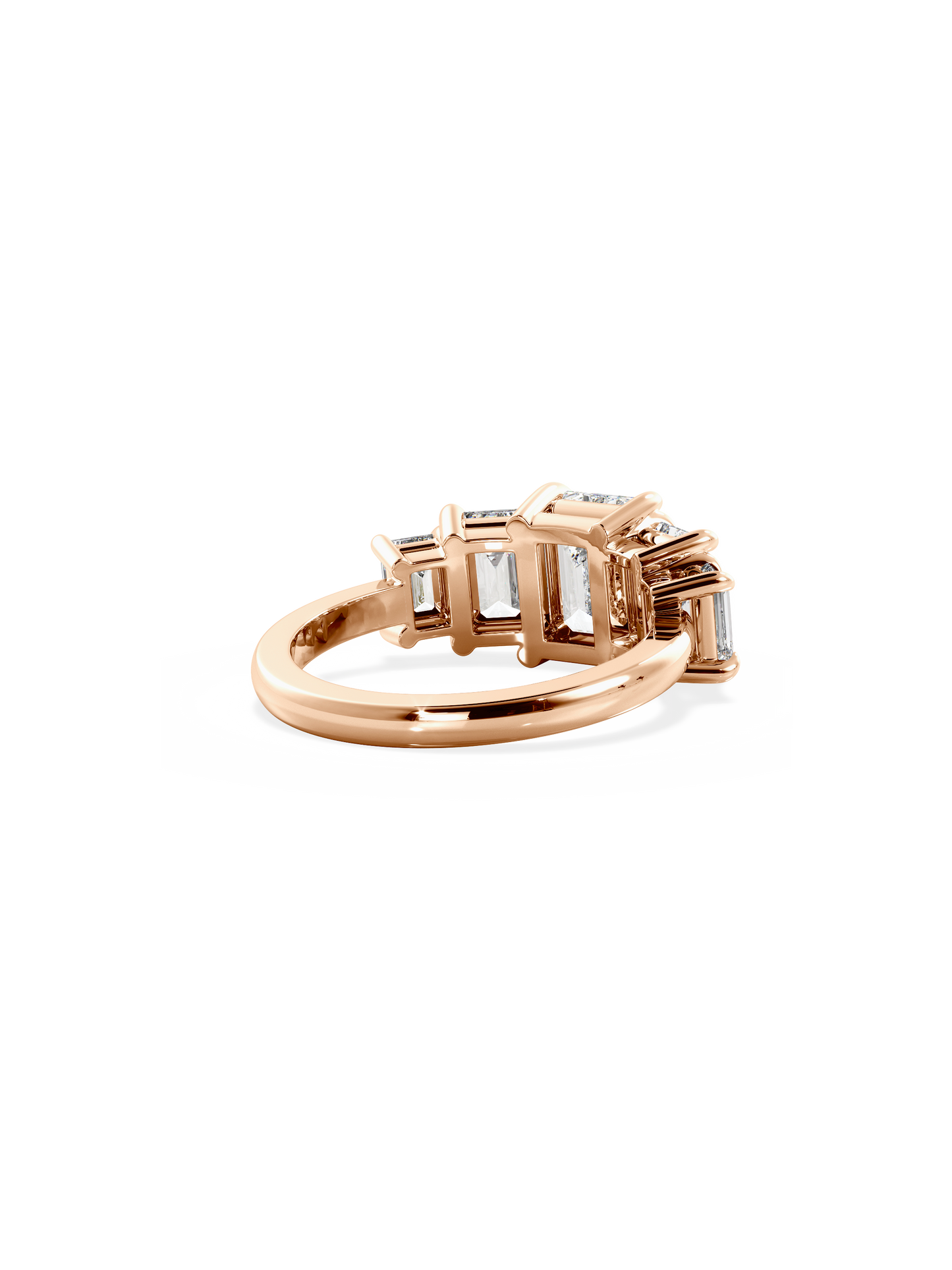 2 CT Round Three Stones Lab Grown Diamond Engagement Ring