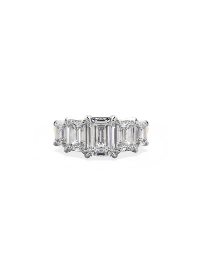 2 CT Round Three Stones Lab Grown Diamond Engagement Ring