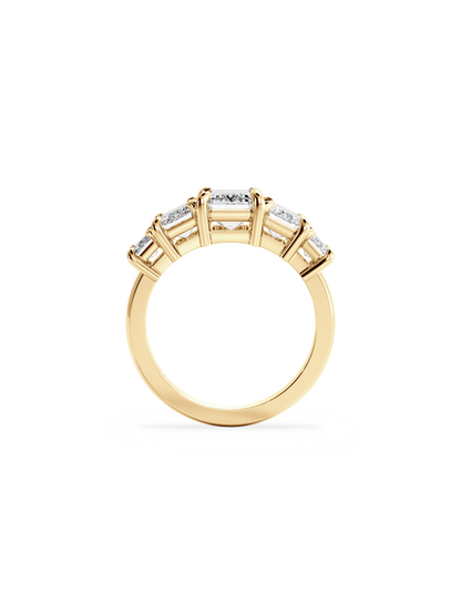 2 CT Round Three Stones Lab Grown Diamond Engagement Ring